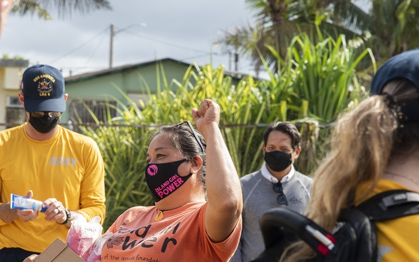 USS America Volunteers at Island Girl Power
