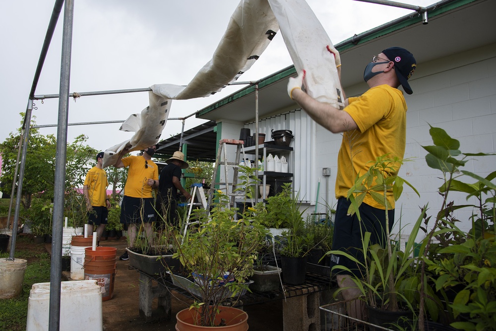 USS America Volunteers at Island Girl Power