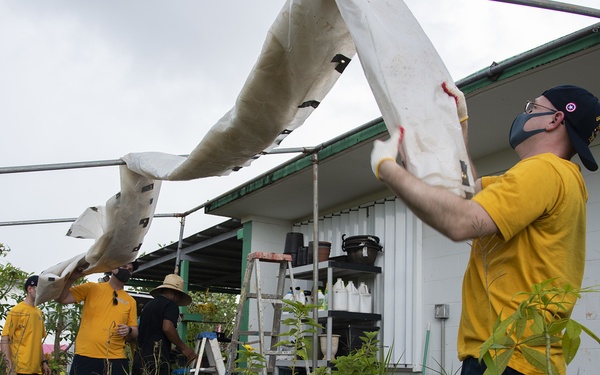 USS America Volunteers at Island Girl Power