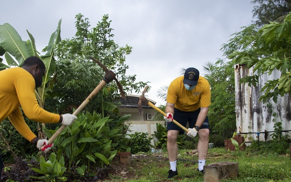 USS America Volunteers at Island Girl Power