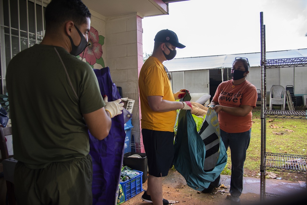 USS America Volunteers at Island Girl Power