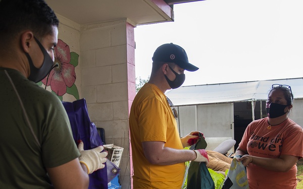 USS America Volunteers at Island Girl Power