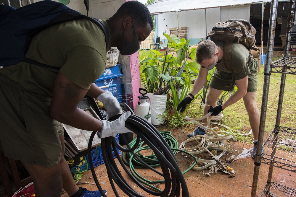 USS America Volunteers at Island Girl Power