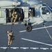 HSC 23 conducts fast rope excersises with USCG MSRT aboard USS Miguel Keith