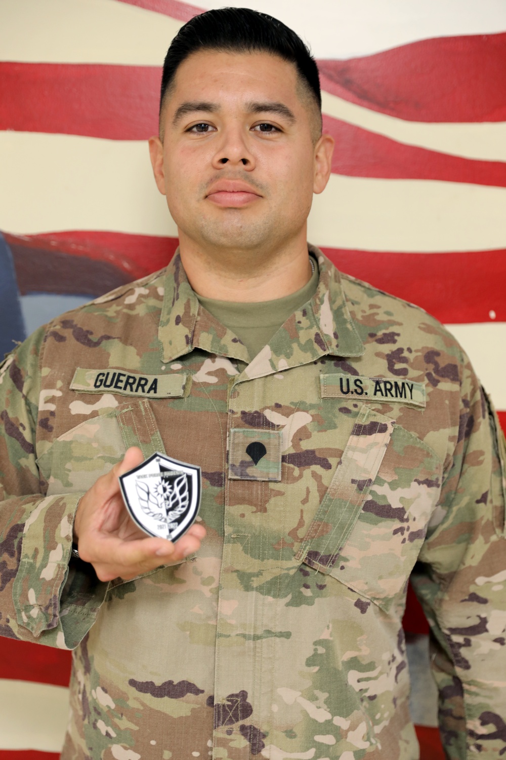 Task Force Phoenix, HHC, 40th CAB Soldier recognized by leadership