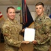 Task Force Iron Gray Soldiers receive the Air Force Achievement Medal