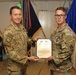 Task Force Iron Gray Soldiers receive the Air Force Achievement Medal