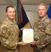Task Force Iron Gray Soldiers receive the Air Force Achievement Medal