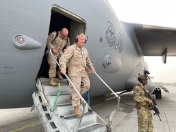 CENTCOM arrives at Hamid Karzai International Airport