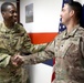 Brig. Gen. Brandon Parker coins Soldiers of Task Force Phoenix at Camp Beuhring, Kuwait