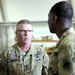 Brig. Gen. Brandon Parker coins Soldiers of Task Force Phoenix at Camp Beuhring, Kuwait