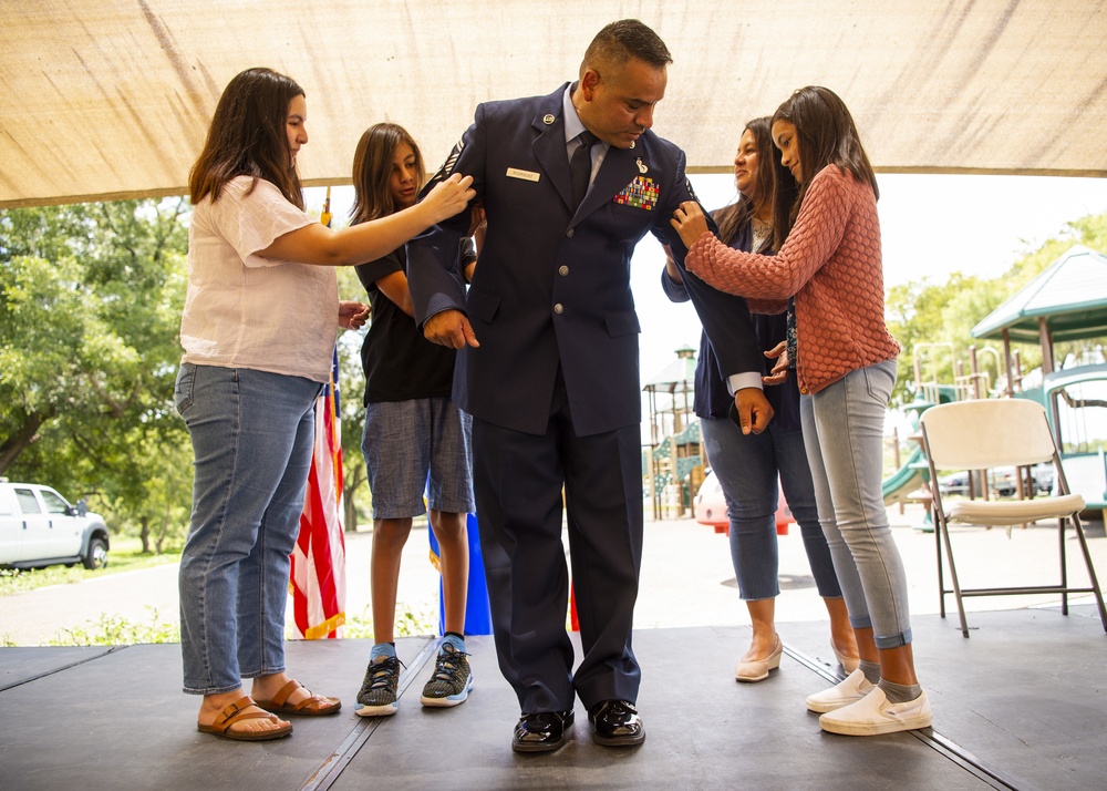 Chief Master Sgt. Juan Rodriguez Promotion