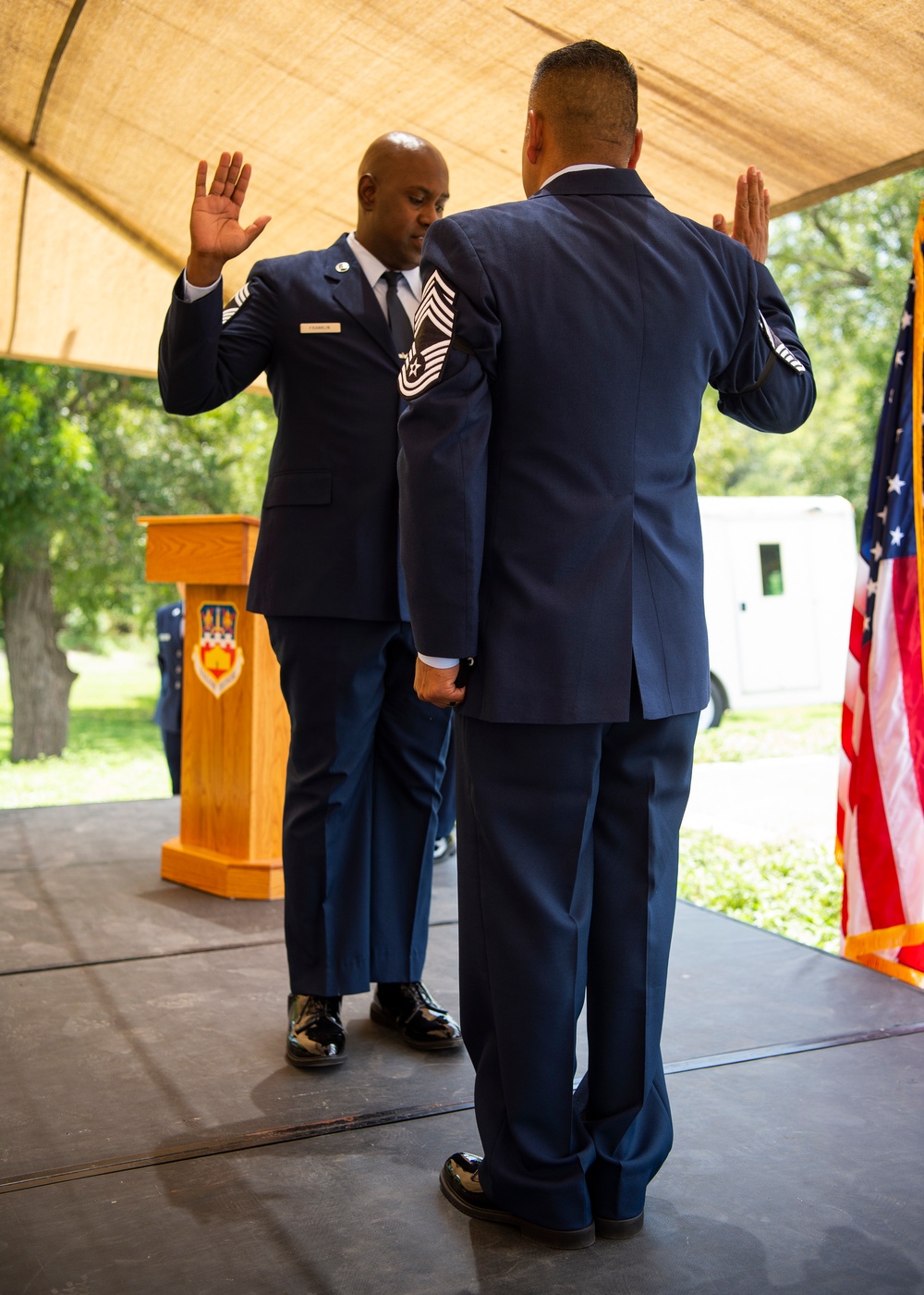 Chief Master Sgt. Juan Rodriguez Promotion