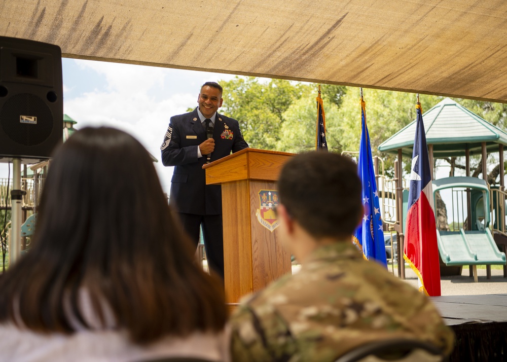 Chief Master Sgt. Juan Rodriguez Promotion