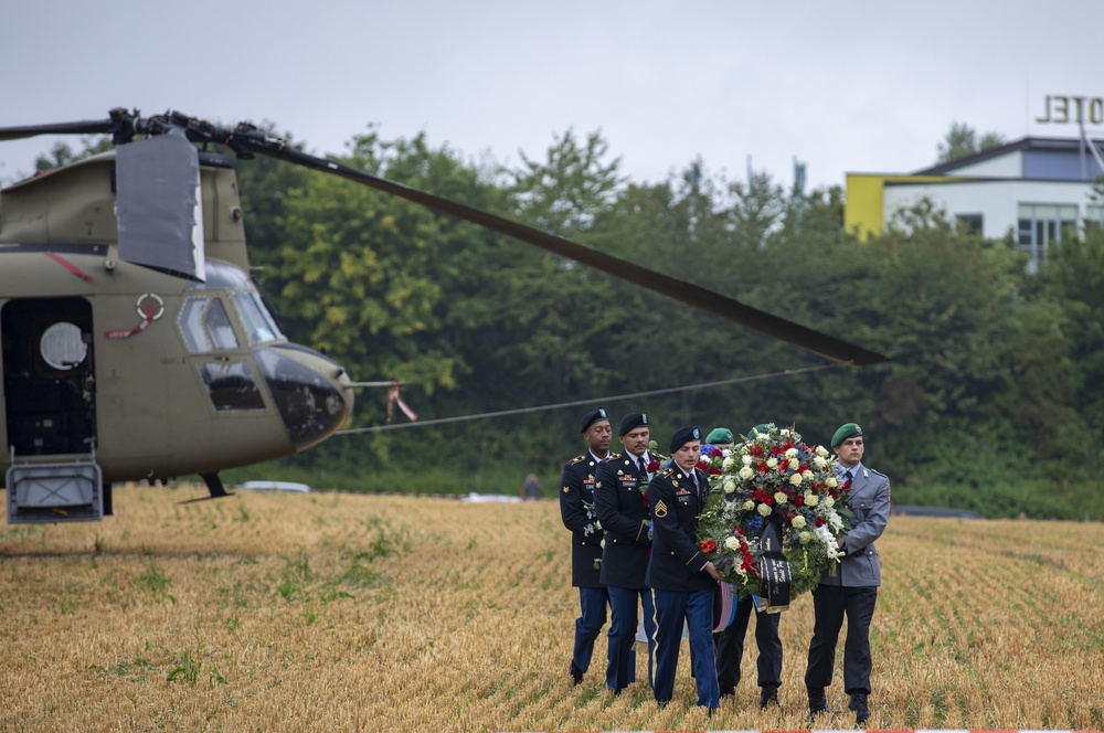 US and Germany commemorate a U.S. Army helicopter crash that killed 37 soldiers 50 years ago