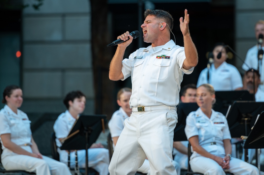 Navy Band performs at Navy Memorial