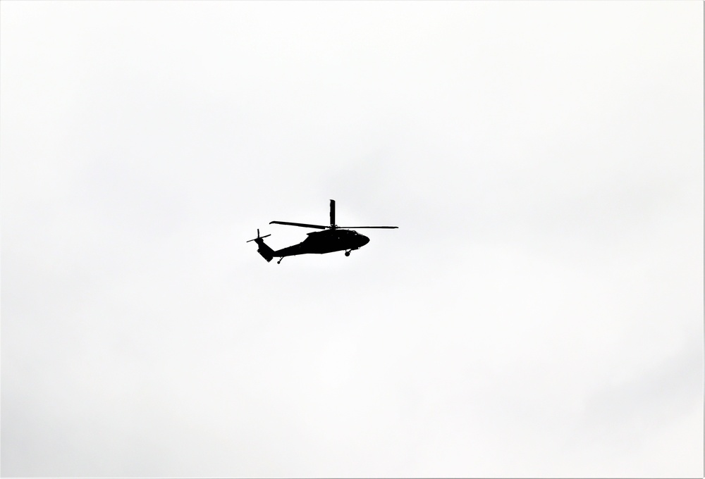Wisconsin National Guard UH-60 Black Hawk training operations at Fort McCoy