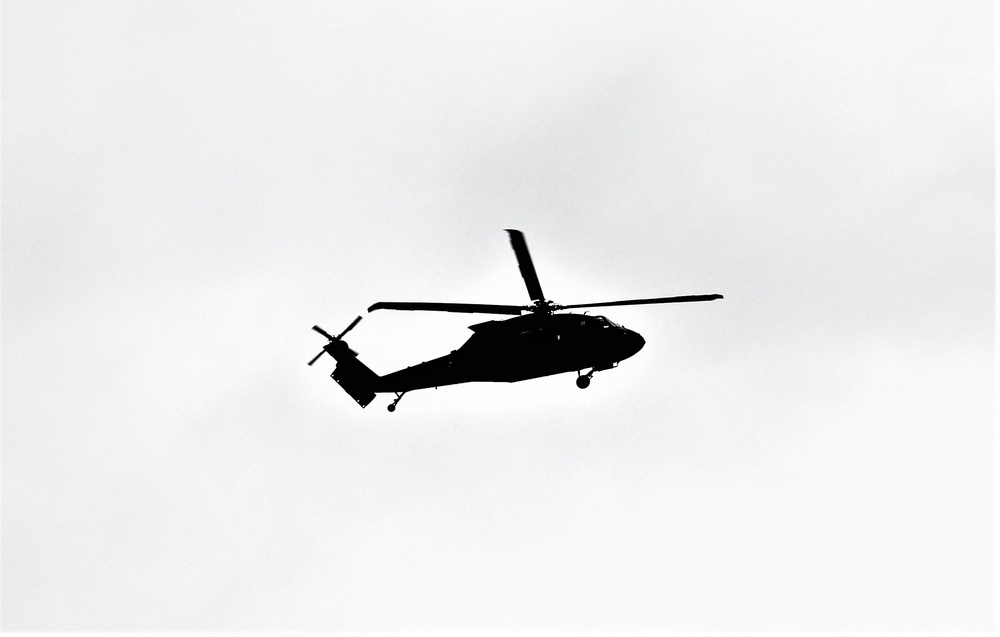 Wisconsin National Guard UH-60 Black Hawk training operations at Fort McCoy