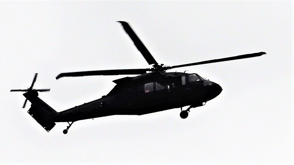 Wisconsin National Guard UH-60 Black Hawk training operations at Fort McCoy
