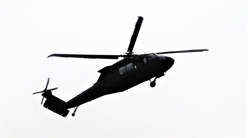 Wisconsin National Guard UH-60 Black Hawk training operations at Fort McCoy