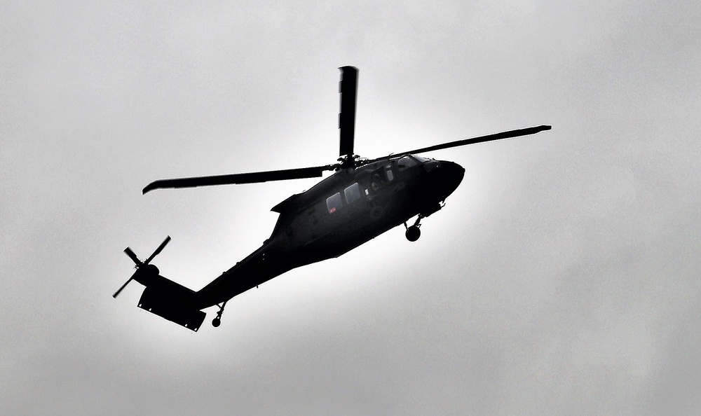 Wisconsin National Guard UH-60 Black Hawk training operations at Fort McCoy