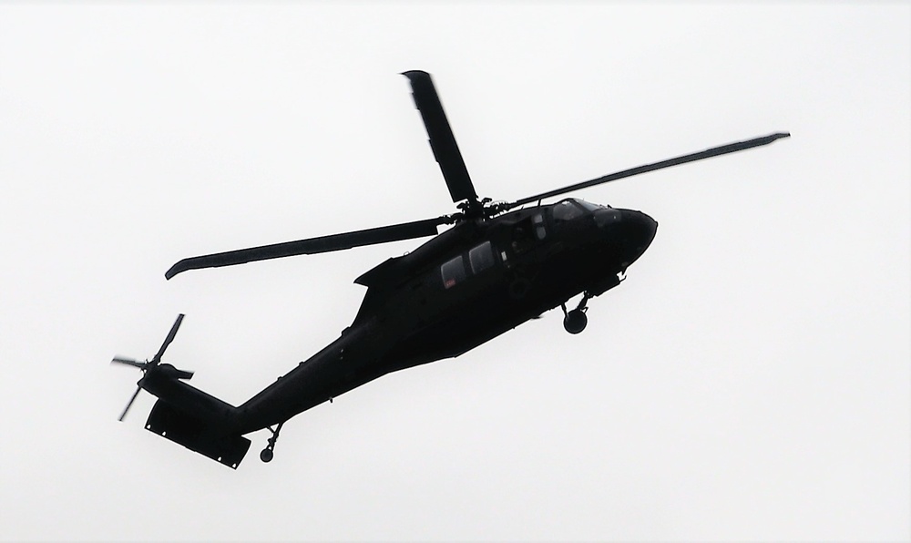 Wisconsin National Guard UH-60 Black Hawk training operations at Fort McCoy