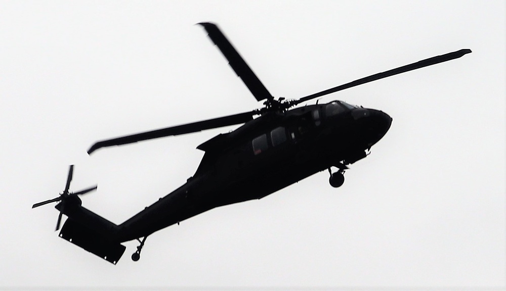 Wisconsin National Guard UH-60 Black Hawk training operations at Fort McCoy
