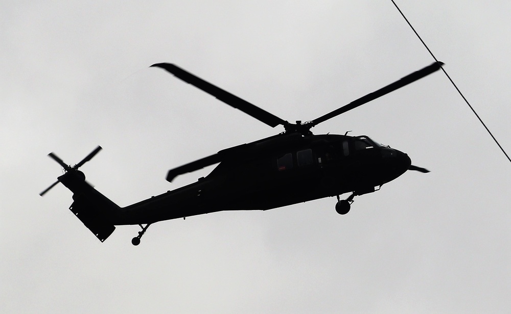 Wisconsin National Guard UH-60 Black Hawk training operations at Fort McCoy