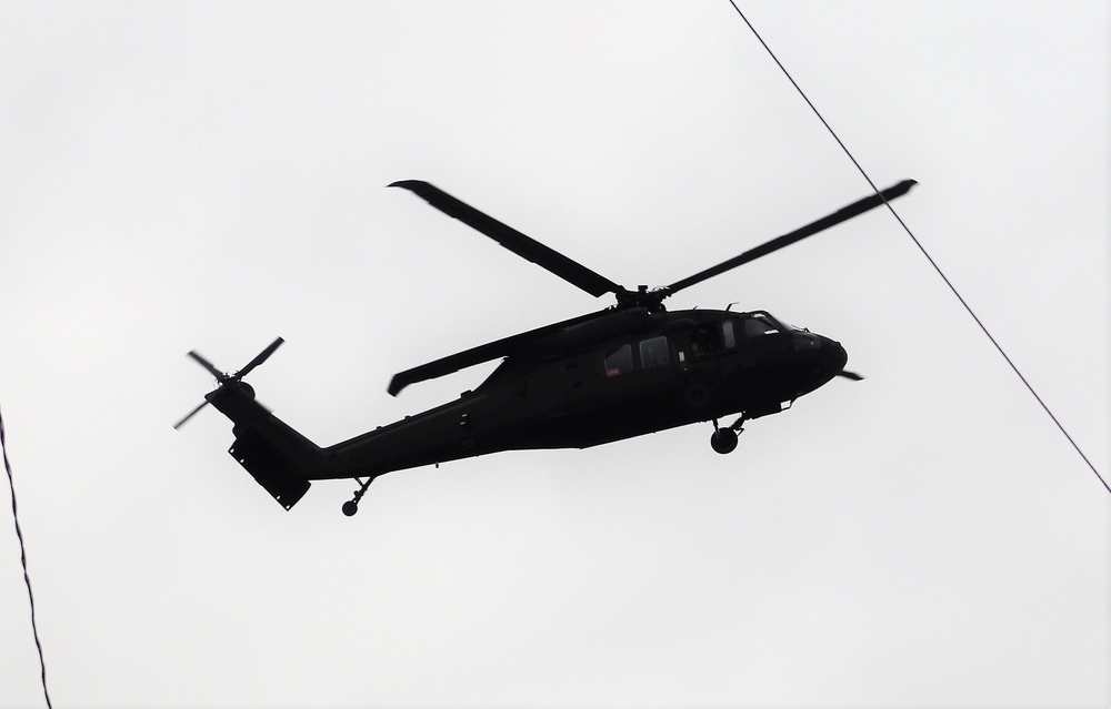 Wisconsin National Guard UH-60 Black Hawk training operations at Fort McCoy