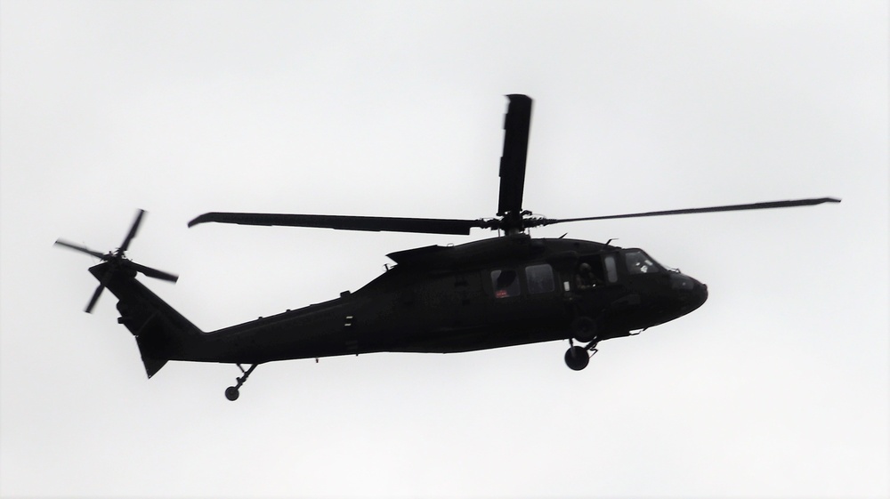 Wisconsin National Guard UH-60 Black Hawk training operations at Fort McCoy