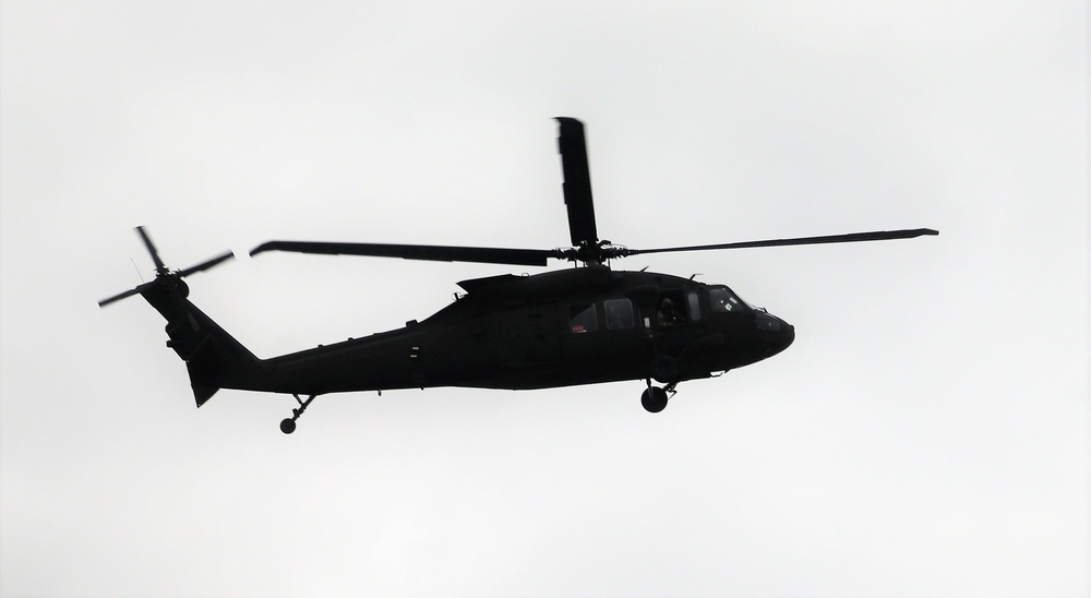 Wisconsin National Guard UH-60 Black Hawk training operations at Fort McCoy