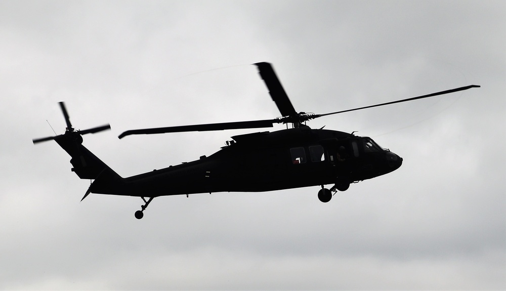 Wisconsin National Guard UH-60 Black Hawk training operations at Fort McCoy