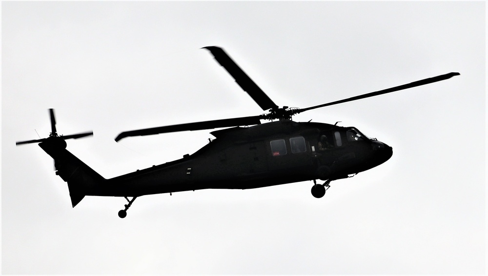 Wisconsin National Guard UH-60 Black Hawk training operations at Fort McCoy