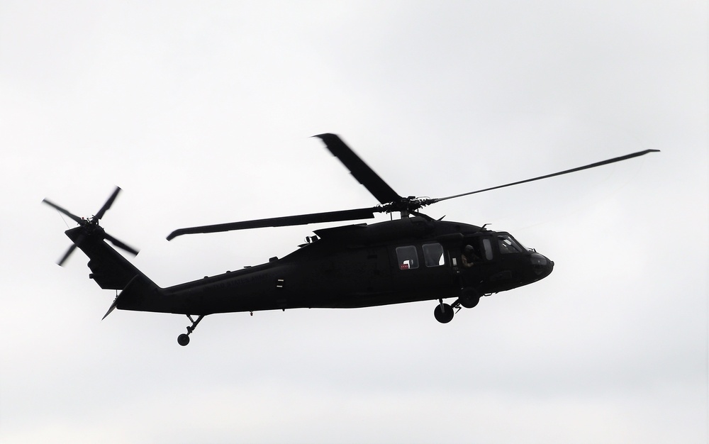 Wisconsin National Guard UH-60 Black Hawk training operations at Fort McCoy