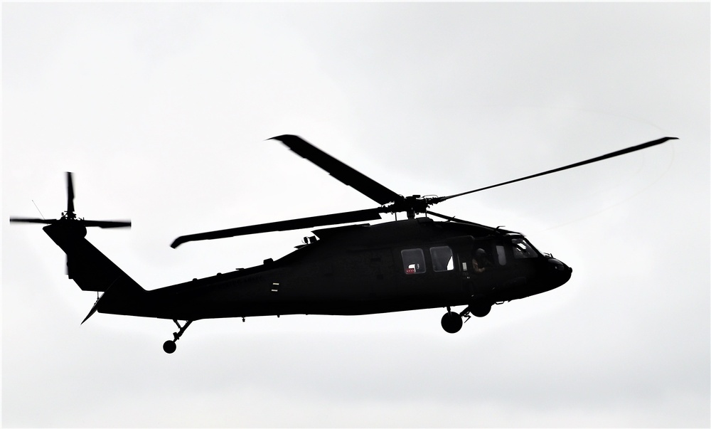 Wisconsin National Guard UH-60 Black Hawk training operations at Fort McCoy