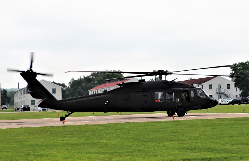 Wisconsin National Guard UH-60 Black Hawk training operations at Fort McCoy