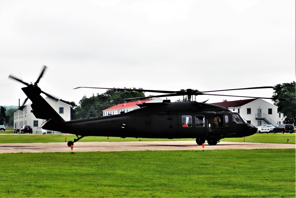 Wisconsin National Guard UH-60 Black Hawk training operations at Fort McCoy