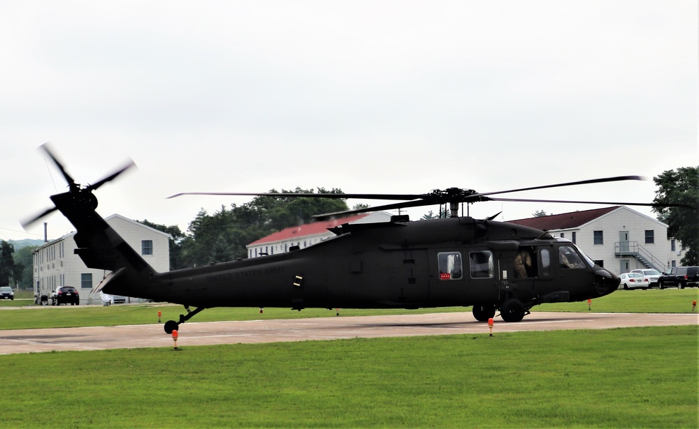 Wisconsin National Guard UH-60 Black Hawk training operations at Fort McCoy
