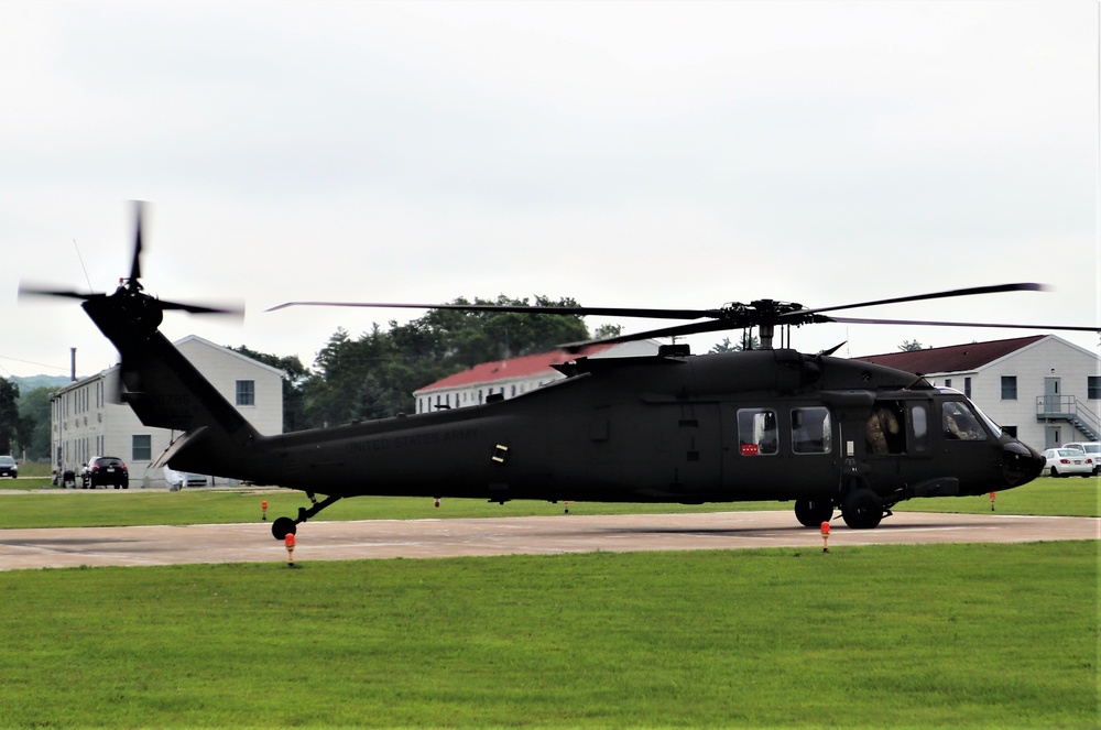 Wisconsin National Guard UH-60 Black Hawk training operations at Fort McCoy