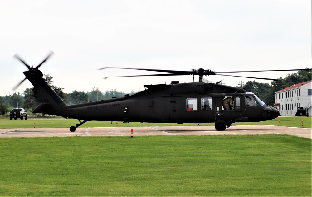 Wisconsin National Guard UH-60 Black Hawk training operations at Fort McCoy
