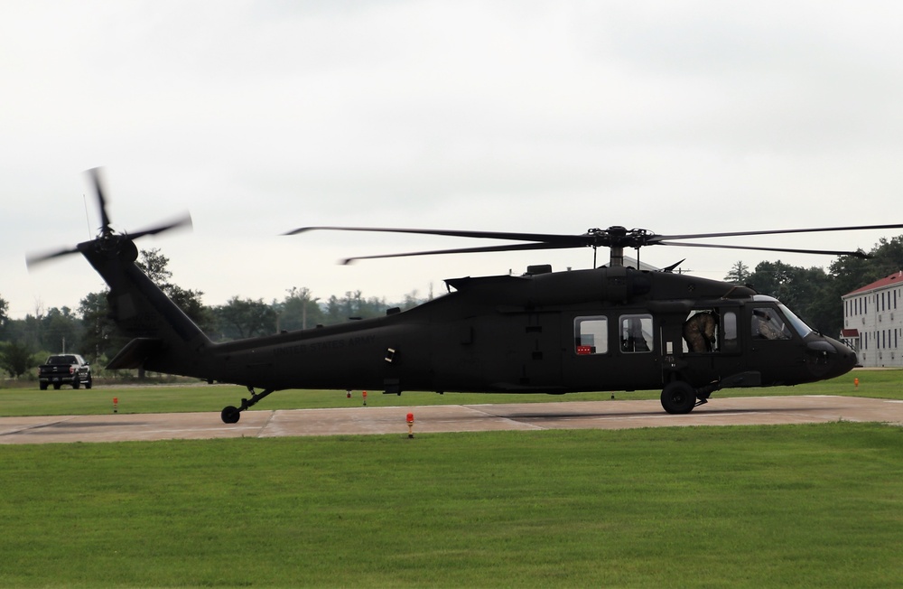 Wisconsin National Guard UH-60 Black Hawk training operations at Fort McCoy