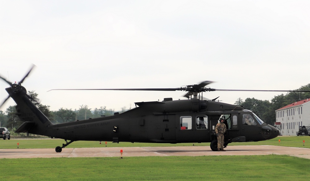 Wisconsin National Guard UH-60 Black Hawk training operations at Fort McCoy