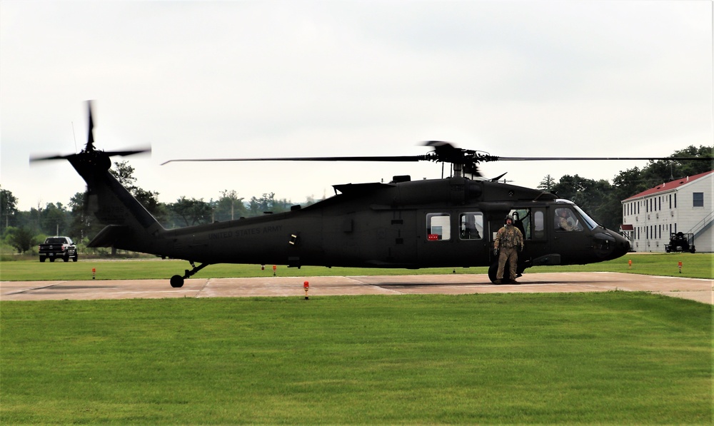 Wisconsin National Guard UH-60 Black Hawk training operations at Fort McCoy