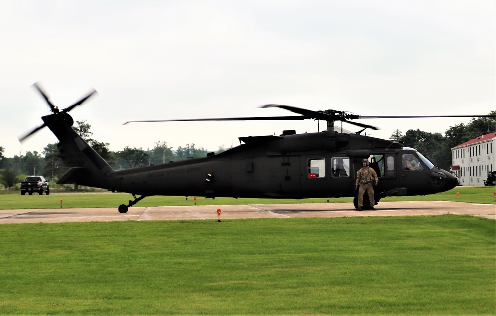 Wisconsin National Guard UH-60 Black Hawk training operations at Fort McCoy
