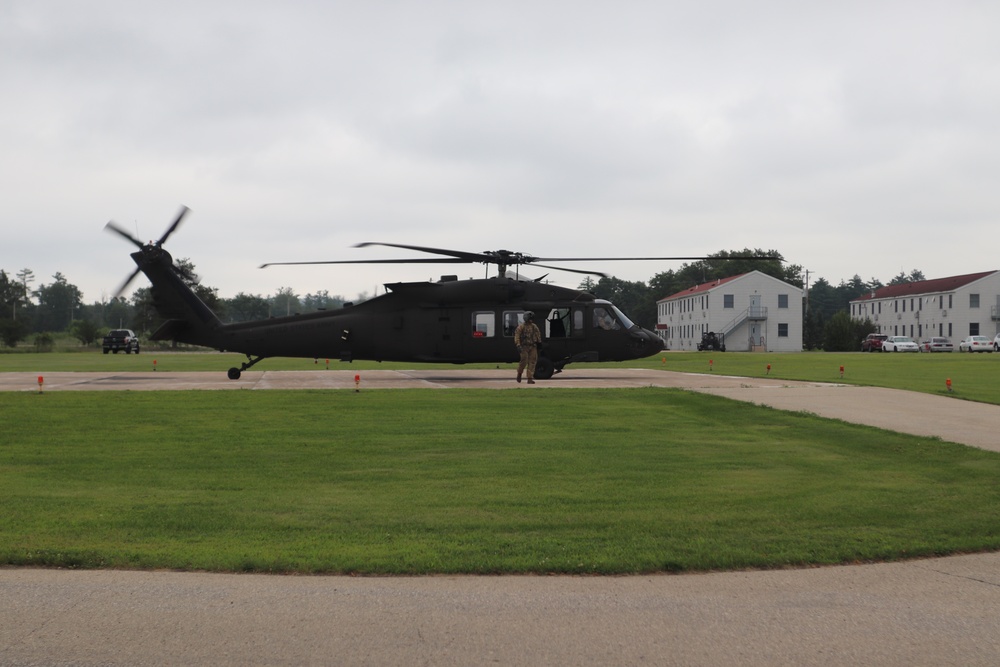 Wisconsin National Guard UH-60 Black Hawk training operations at Fort McCoy