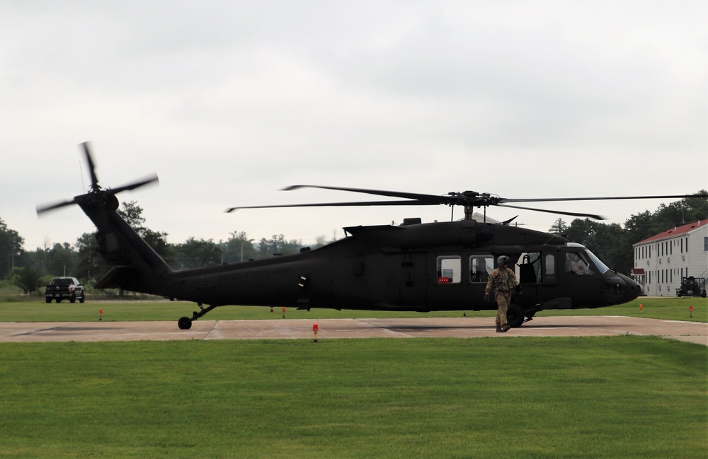 Wisconsin National Guard UH-60 Black Hawk training operations at Fort McCoy