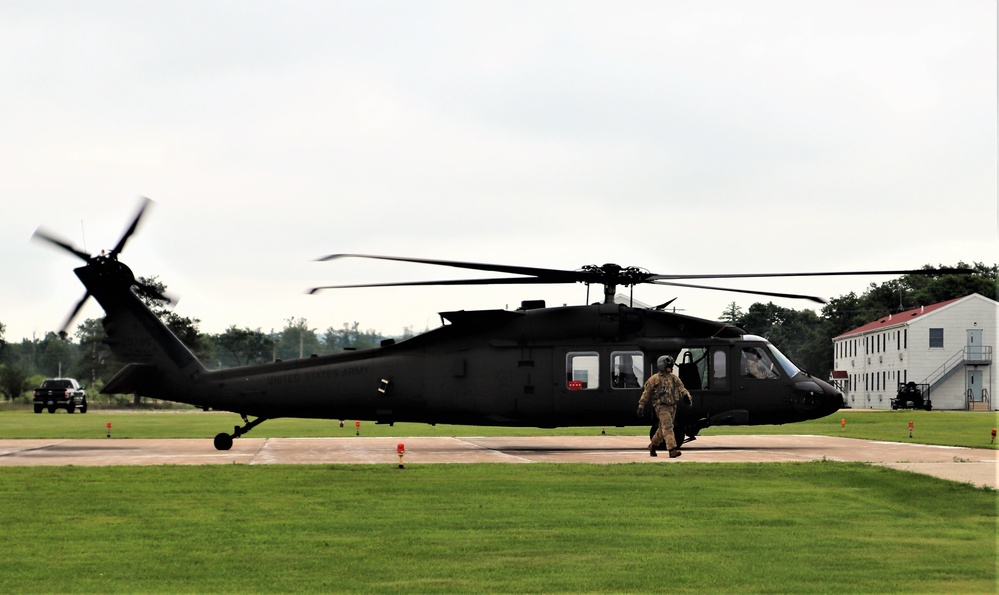 Wisconsin National Guard UH-60 Black Hawk training operations at Fort McCoy