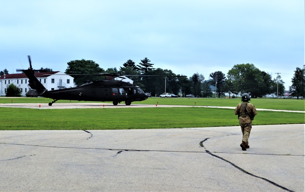 Wisconsin National Guard UH-60 Black Hawk training operations at Fort McCoy