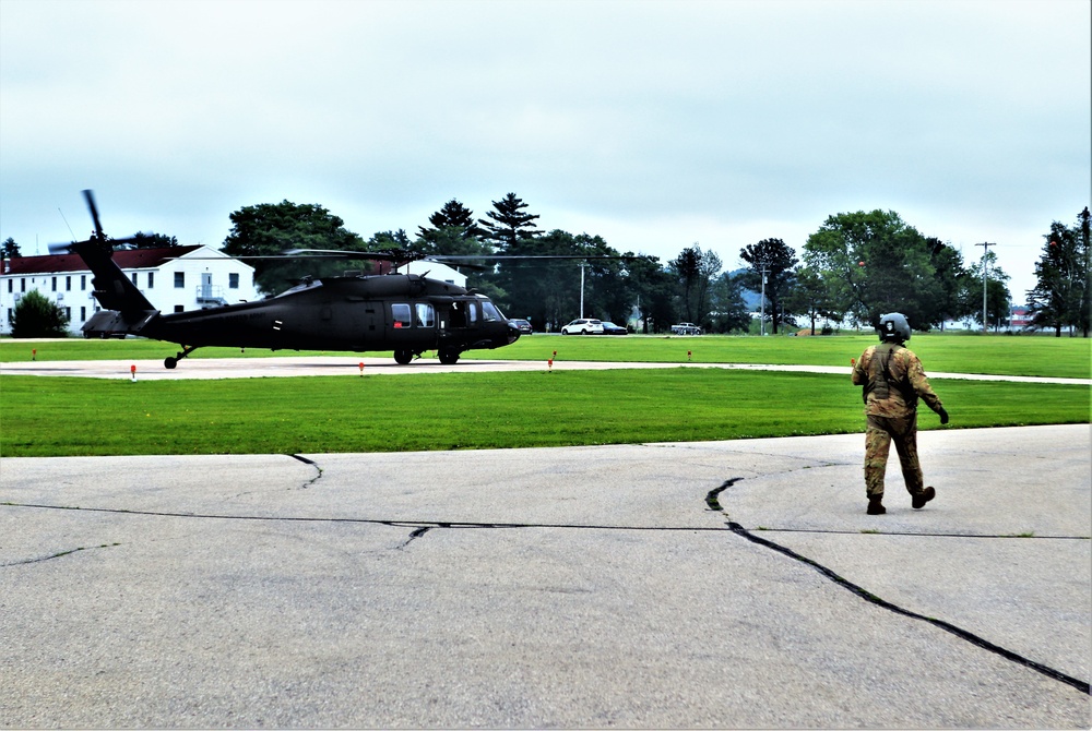 Wisconsin National Guard UH-60 Black Hawk training operations at Fort McCoy