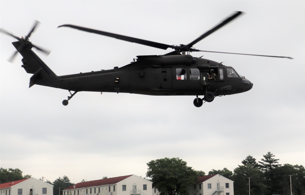 Wisconsin National Guard UH-60 Black Hawk training operations at Fort McCoy